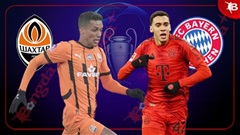 03h00 ngày 11/12: Shakhtar Donetsk vs Bayern
