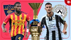02h45 ngày 22/2: Lecce vs Udinese