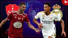 03h00 ngày 30/1: Brest vs Real Madrid