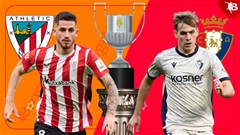 01h30 ngày 17/1: Bilbao vs Osasuna
