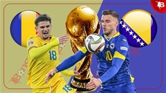 02h45 ngày 22/3: Romania vs Bosnia