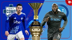 18h30 ngày 23/2: Como vs Napoli