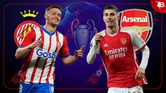 03h00 ngày 30/1: Girona vs Arsenal