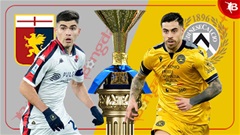 01h45 ngày 5/4: Genoa vs Udinese
