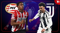 03h00 ngày 20/2: PSV vs Juventus