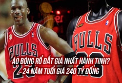 Áo đấu Michael Jordan được đấu giá khủng tại Mỹ: 24 năm tuổi, giá 240 tỷ đồng