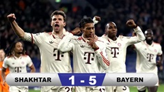 Bayern hủy diệt Shakhtar để trở lại top 8