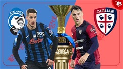 21h00 ngày 15/2: Atalanta vs Cagliari