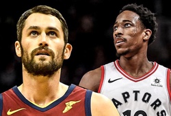 2 đối thủ DeRozan và Kevin Love hợp sức chống lại kẻ thù chung