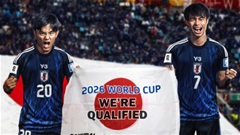 Nhật Bản giành vé đầu tiên dự VCK World Cup 2026