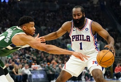James Harden cùng Embiid thăng hoa, 76ers bẻ chuỗi 16 trận bất bại của Milwaukee Bucks