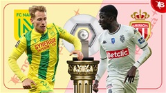 01h00 ngày 11/1: Nantes vs Monaco