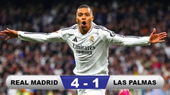 Mbappe lập hat-trick, Real đại thắng chiếm ngôi đầu