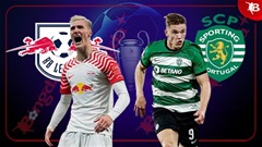 00h45 ngày 23/1: RB Leipzig vs Sporting Lisbon