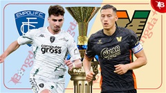 20h00 ngày 20/4: Empoli vs Venezia