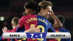 Barca hủy diệt Valencia trong trận cầu 8 bàn thắng