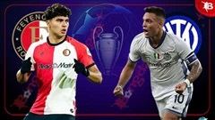 00h45 ngày 6/3: Feyenoord vs Inter Milan