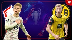00h45 ngày 13/3: Lille vs Dortmund
