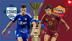00h00 ngày 16/12: Como vs Roma