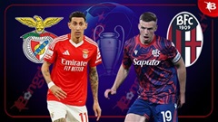 03h00 ngày 12/12: Benfica vs Bologna