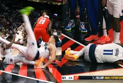 Bị đồng đội ngã vào chân, Kyrie Irving chấn thương chưa rõ ngày trở lại