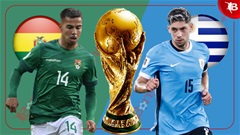 03h00 ngày 26/3: Bolivia vs Uruguay