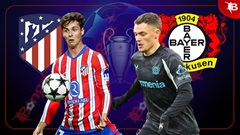 03h00 ngày 22/1: Atletico vs Leverkusen