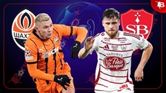 00h45 ngày 23/1: Shakhtar Donetsk vs Brest