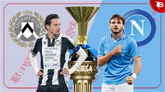 00h00 ngày 15/12: Udinese vs Napoli