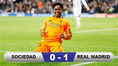 Endrick tỏa sáng, Real Madrid đả bại Sociedad