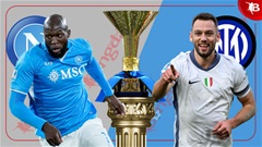 00h00 ngày 2/3: Napoli vs Inter