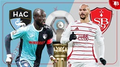 21h00 ngày 26/1: Le Havre vs Brest
