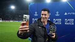 Lewandowski vượt xa Ronaldo, kém mỗi Messi ở Champions League