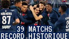 PSG lập kỷ lục mới tại 5 giải hàng đầu châu Âu