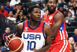 Tuyển Mỹ "oanh tạc" Puerto Rico trong trận giao hữu tiền FIBA World Cup 2023 đầu tiên