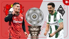 00h30 ngày 19/1: Leverkusen vs M'Gladbach
