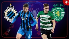 03h00 ngày 11/12: Club Brugge vs Sporting Lisbon