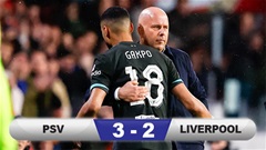 Liverpool gục ngã ở Champions League sau hiệp đấu điên rồ