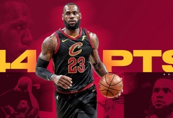 King James lại bùng cháy với 44 điểm, Cleveland Cavaliers gỡ hoà Series 2-2