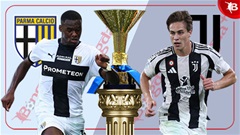 01h45 ngày 22/4: Parma vs Juventus