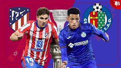 20h00 ngày 15/12: Atletico vs Getafe