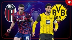 03h00 ngày 22/1: Bologna vs Dortmund