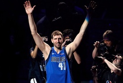 Huyền thoại Dirk Nowitzki được Dallas Mavericks treo áo, sẽ sớm dựng tượng tại sân nhà
