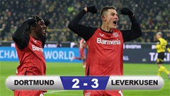 Leverkusen thắp sáng hy vọng vô địch sau khi vượt qua Dortmund