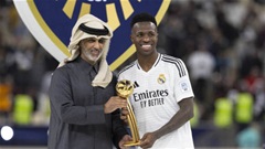 Vinicius không đá trận cuối của năm 2024 cho Real Madrid