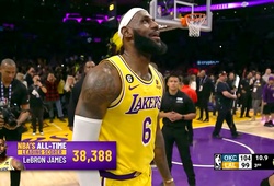 Chinh phục kỷ lục tồn tại qua 40 năm, LeBron James trở thành vua ghi điểm của NBA