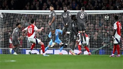 Biểu cảm 'không thể tin được' của Mbappe trước hai siêu phẩm tới từ Declan Rice