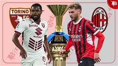 00h00 ngày 23/2: Torino vs Milan