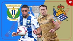 20h00 ngày 8/12: Leganes vs Sociedad