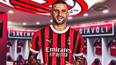 Kyle Walker chọn số áo tại Milan vì David Beckham